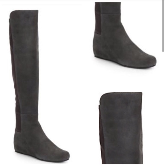Stuart Weitzman Shoes - NWT Stuart Weitzman Anthracite Lander 5050 Suede Boot Size 6